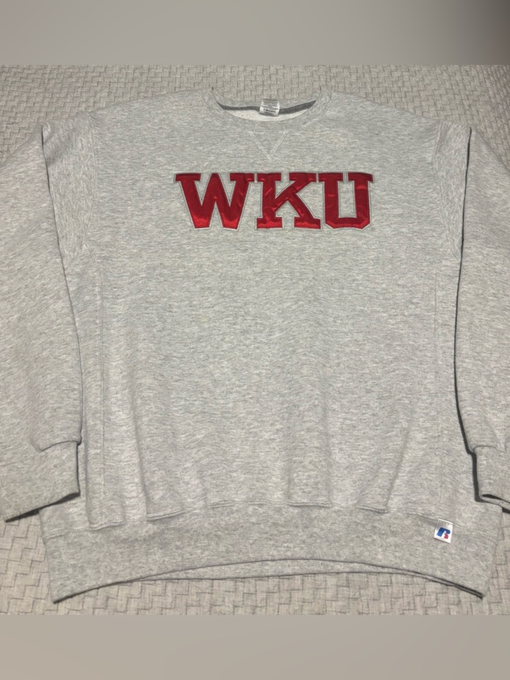 Vintage Russell Athletic Western Kentucky University Embroidered Crewneck Large